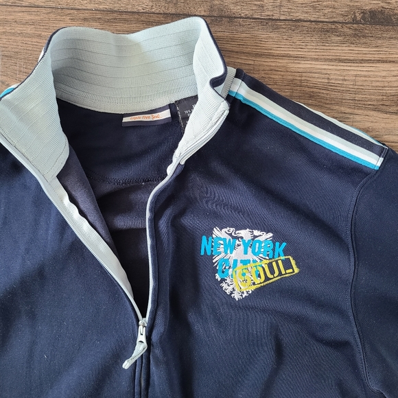 ⚠️2/ $20 TRIPLE FIVE SOUL  Zip Up Sweater XL BLUE - Picture 2 of 3